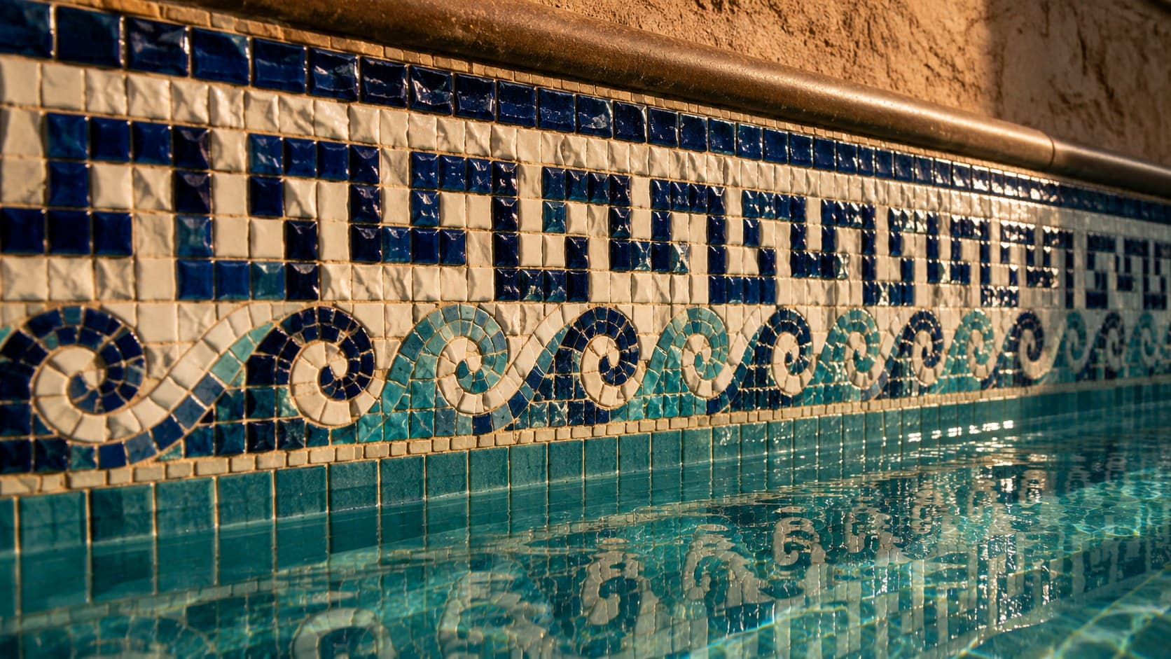 Patterned pool borders