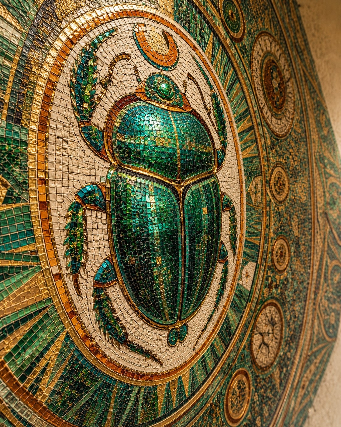 The scarab mural
